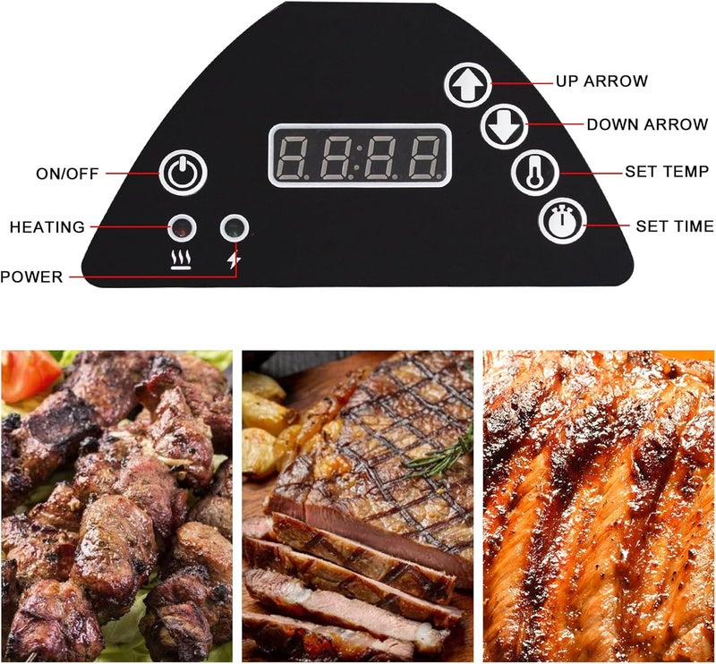 FBULWSEC 9907160014 Digital Control Panel Kit Replacement for Masterbuilt Compatible with Masterbuilt MB20071317/ 20071117/21071218 & More MB Digital Electric Smoker - Image 4